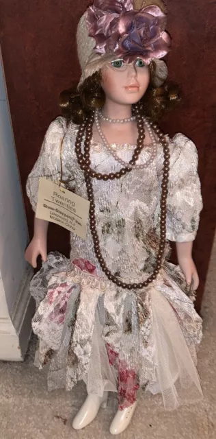 Show Stoppers Roaring Twenties Porcelain Doll 18”