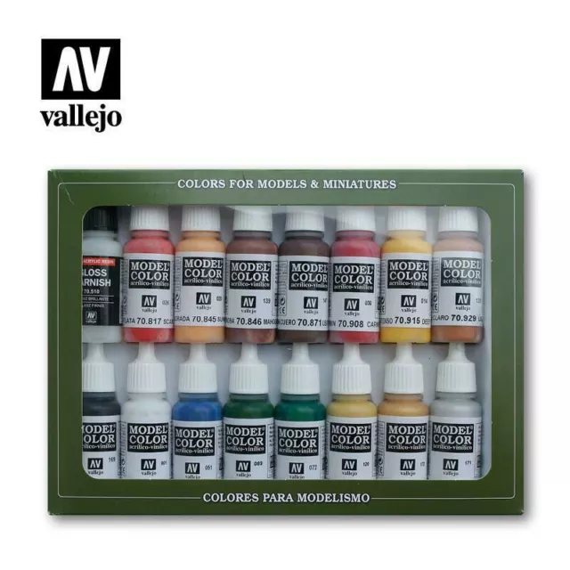 Modèle Couleur Peinture Acrylique Set - Américain Revolution (x16) Vallejo 70148