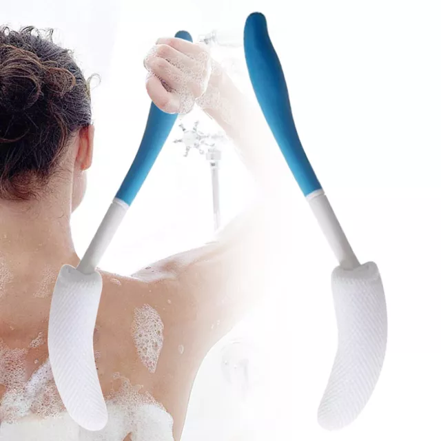 Back Bath Brush Long Handle Soft Sponge Washer Body Exfoliating Shower Scrubber