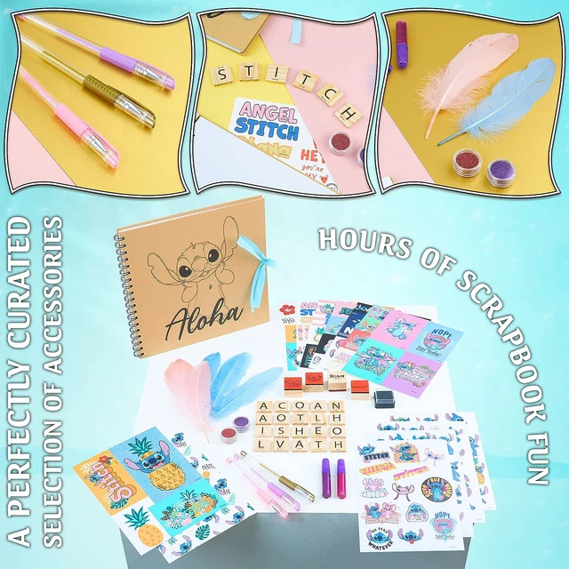 Disney Stitch Sammelalbum Kit für Kinder Sammelalbum Zubehör 3