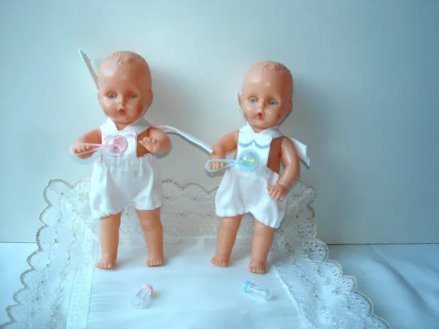 Anciennes poupées Gama ;2 bébés