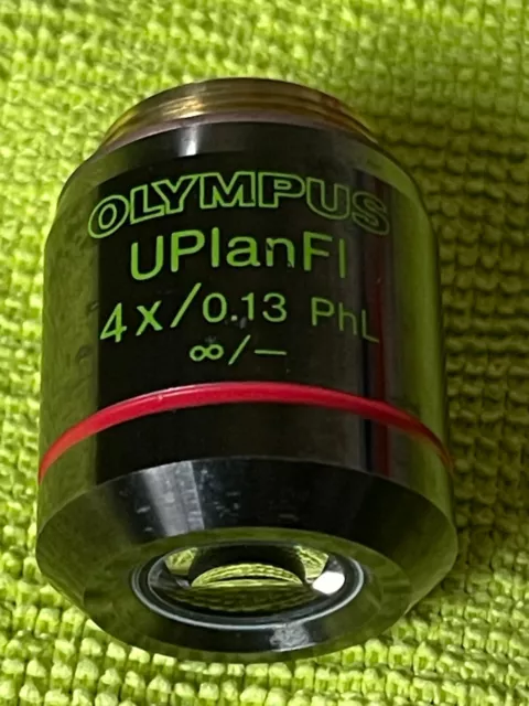 OLYMPUS UPLAnFL 4X/0.13 PHL OBJECTIVE MICROSCOPE