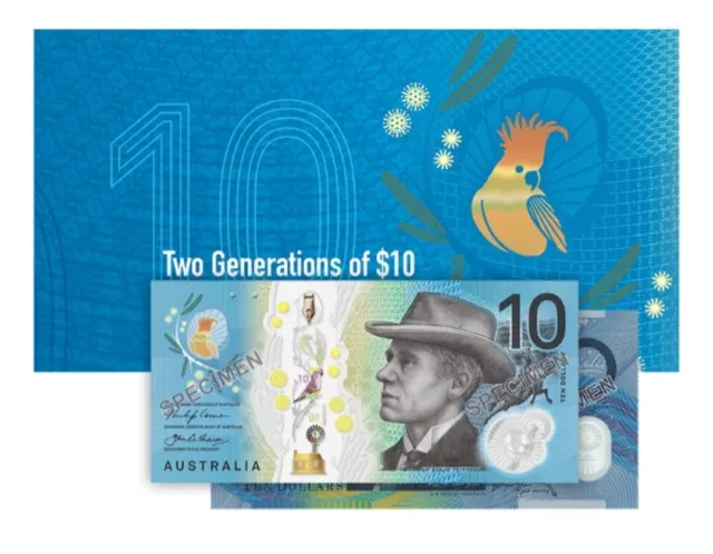 2017 Australia Two Generation First Last $10 Polymers UNC Banknotes RBA