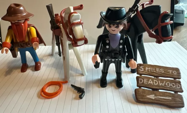 Playmobil Western Bandit Outlaw Cowboy Part Of deadwood Set