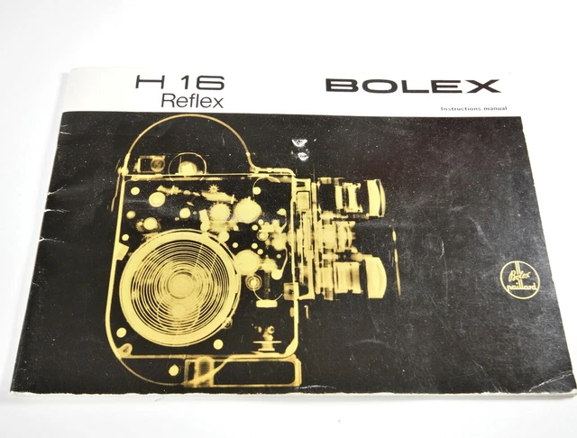 ✅ Libro de instrucciones manual para cámara de cine original Paillard Bolex H16 Reflex
