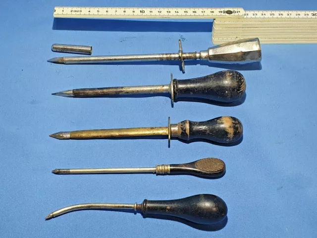 5x alte Handinstrumente  Veterinärmedizinisches Instrumente