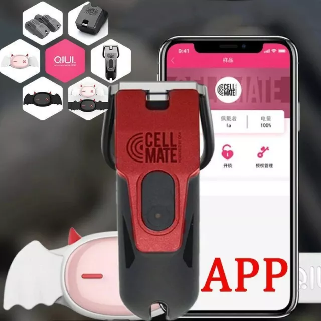 APP-Remote-Control-Cock-Cage-Male-Chastity-Belt-Cellmate-Penis-Cage-sex-love-toy