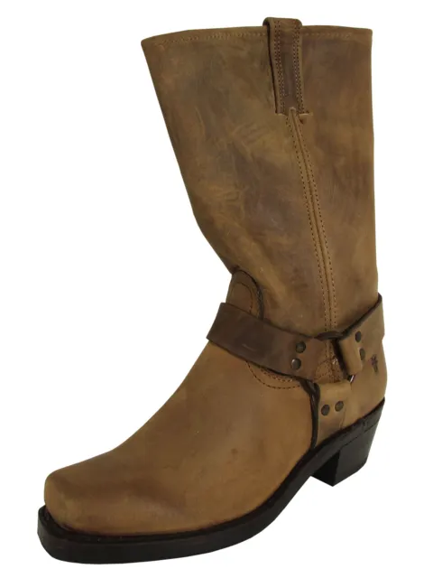 $388 Frye Womens Harness 12R Tall Pull On Riding Boots, Tan, US 6.5