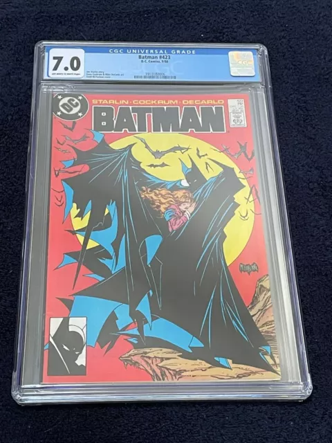 Batman # 423 ✨ Graded 7.0 Off-White to White Pages by CGC ✨ Todd McFarlane Cover