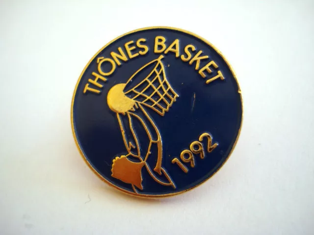 PINS RARE VINTAGE THONES SPORT CLUB BASKET BALL 1992 HAUTE SAVOIE wxc 16