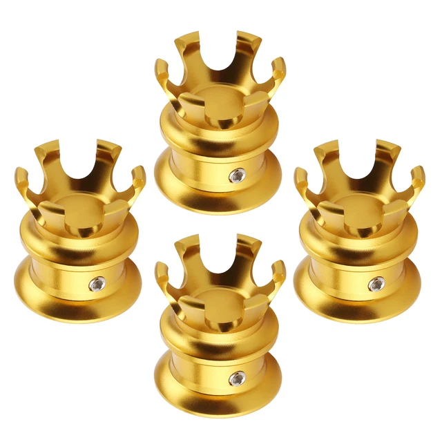 (5)Engine Screw Cover 4pcs Aluminum Alloy Car Engine Screw Cap Durable Engine