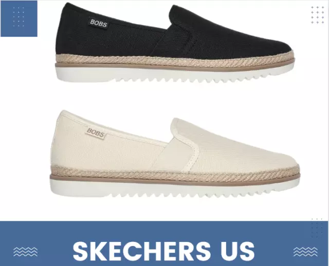 Skechers x BOBS Flexpadrille Lo Women's Flat 2 Color Options US Shipping