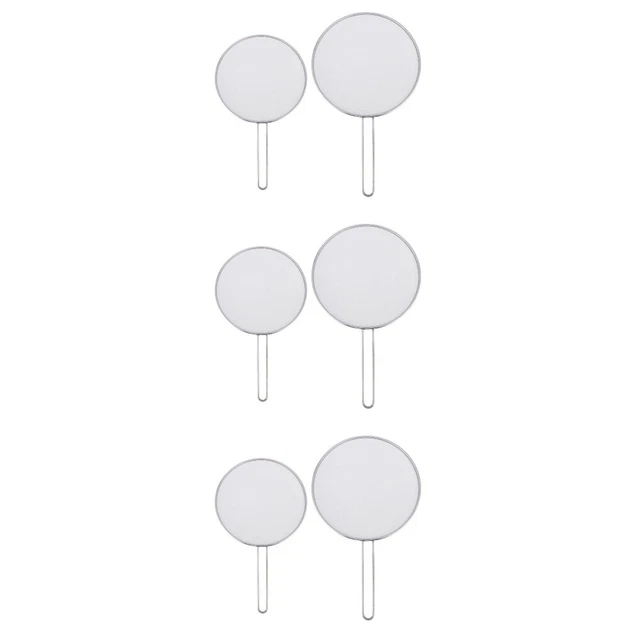 Yuemsh Lot De 3 Écrans Anti-Éclaboussures Cuisine – Couvercles De Poêle 25/29/33 Cm En Métal Noir