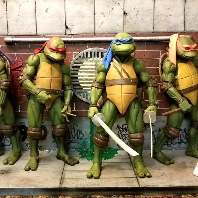 🔥 7" Pvc Model 1990 Neca Tmnt Teenage Mutant Ninja Turtles Action Figure Movie