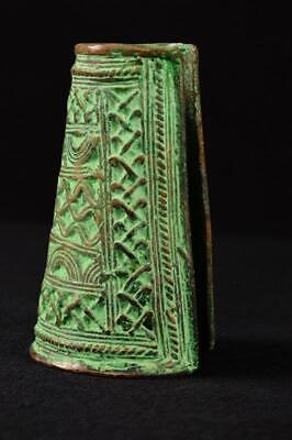 20597 Bronze: An Authentic African Benin Queen Arm Band Nigeria