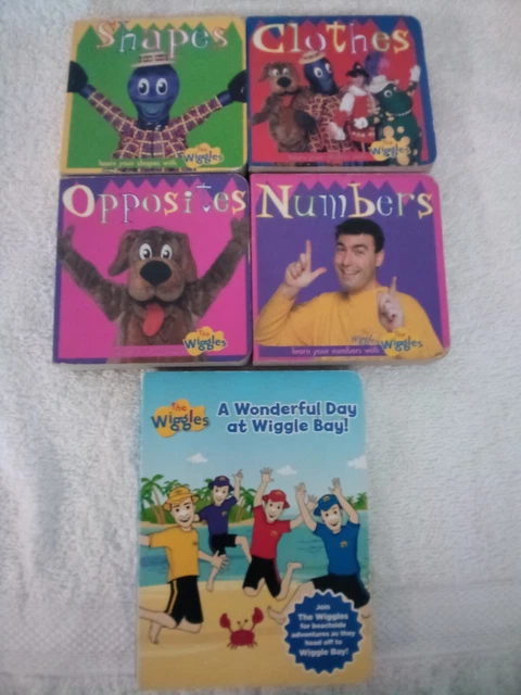 THE WIGGLES, VINTAGE Board Book Bundle. Shapes, Clothes, Opposites ...