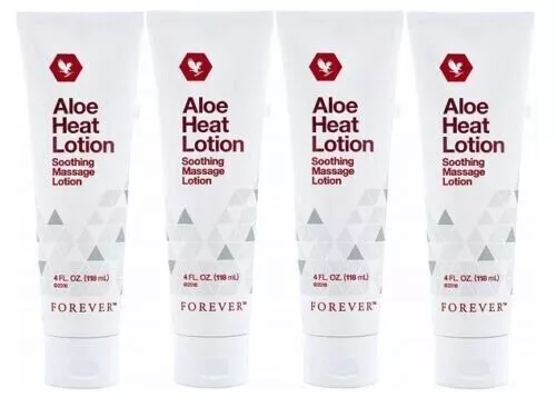 Paquete de 4 loción de calor de aloe Forever Living (3x4oz) Loción de...