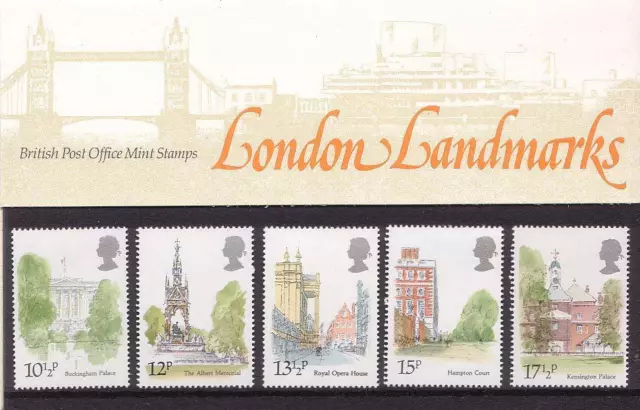Gb 1980 Londra Landmarks Confezione Presentazione 118 Sg 1120-1124 Set Francobolli In Perfette Condizioni #118