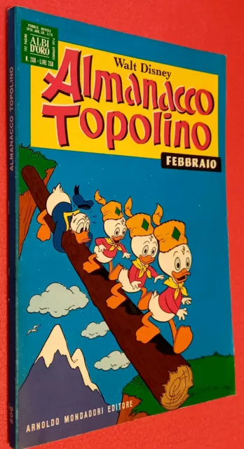 Almanacco Topolino Disney Albi D'oro  Ed. Mondadori  N°206 Febbraio 1974