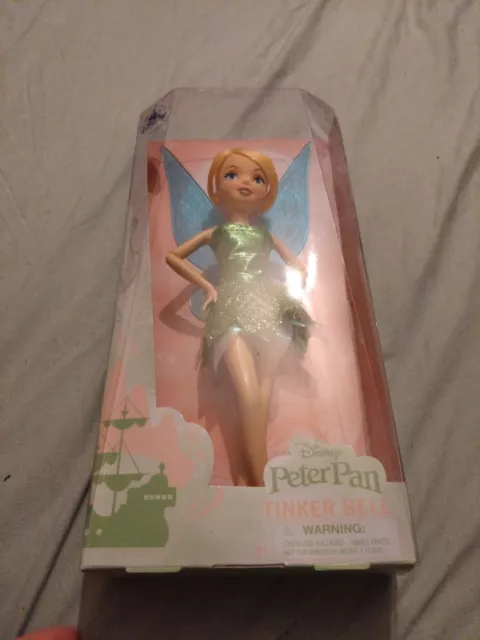 Tinkerbell Peter Pan Doll Classic Disney Store, Brand New