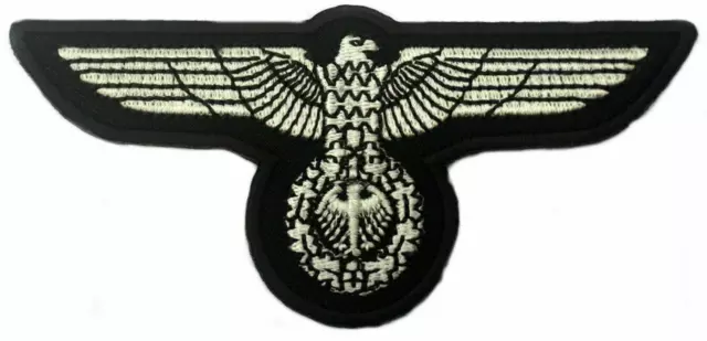 WW2 GERMAN MILITARY EAGLE PATCH IRON-ON BADGE WEHRMACHT 3rd REICH CREST EMBLEM