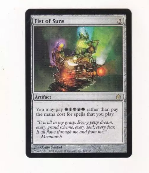 1 x Fist of Suns rare artifact from Fifth Dawn (MTG)