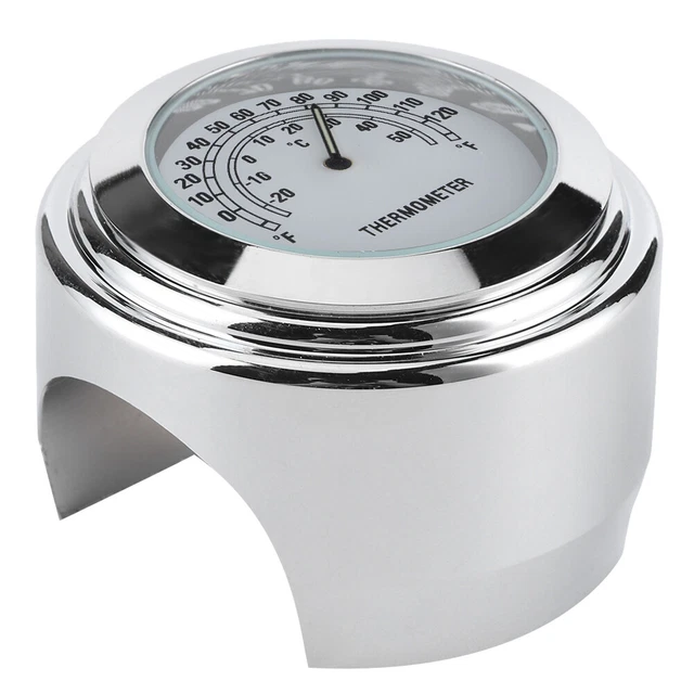 (Blanc) Thermomètre De Guidon 'horloge De Guidon De Vélo Thermomètre