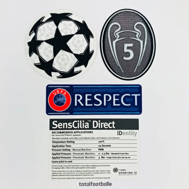 Starball Respect BOH5 patch badges  SportingID Official Uefa Champions League
