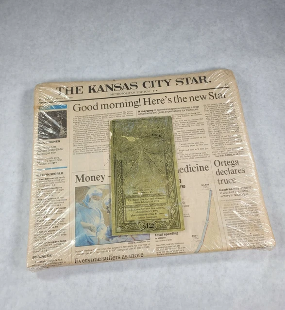 THE KANSAS CITY Star & Times Commemorative Package March 1990 Vintage Sealed £26.65 PicClick UK