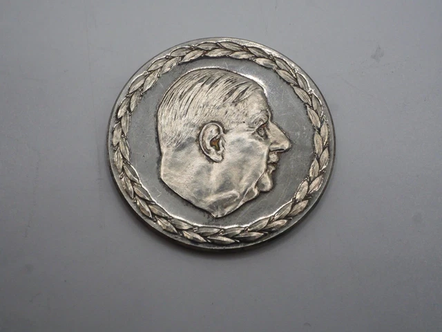 Médaille de Saint Benoit en Argent Rhodié 925/1000 - 21mm | La Boutique des Chrétiens