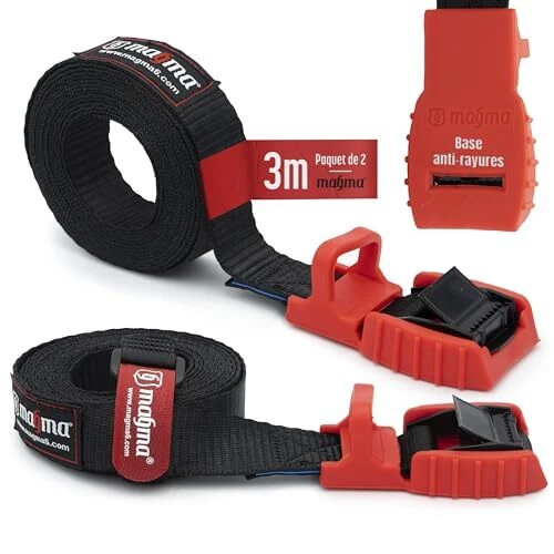 MAGMA 2 Cambuckle Sangle Réglable de Fixation | Courroie Support Charge de To...