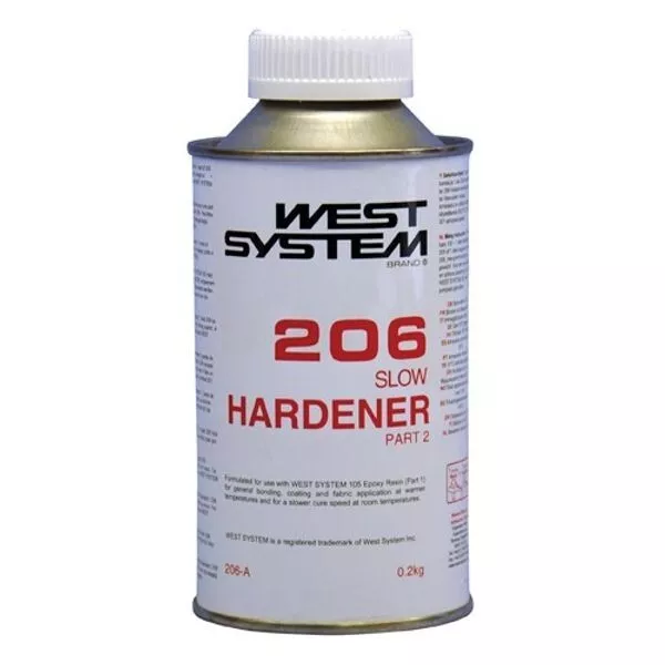 West System Epoxy A Pack 206 Slow Hardener 0.2kg Tin Part 2 Boat Marine