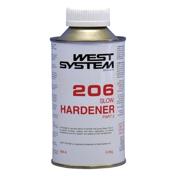 West System Epoxy A Pack 206 Slow Hardener 0.2kg Tin Part 2 Boat Marine