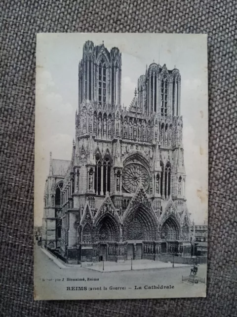 Cpa Reims La Cathédrale