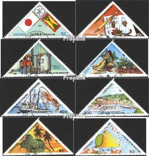 Grenada 1078-1085 (kompl.Ausg.) gestempelt 1981 Revolution