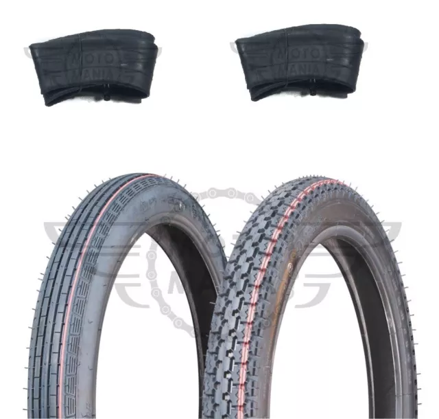 Front & Rear Tyre Tire Honda Cub C50 C70 C90 2.25 x 17 2.50 x 17 x2 Tubes