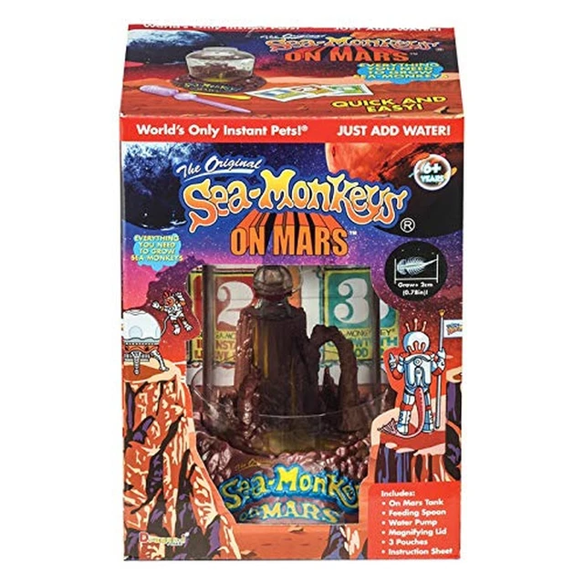 Sea Monkey's aquarium pet interactive kit monkeys on mars magic castle toy tank 3