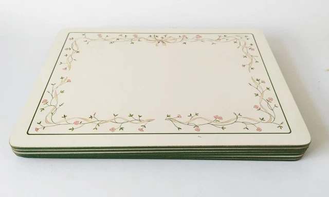 Eternal Beau Cloverleaf Tablemats Cork Backed x 6 = Boxed 2