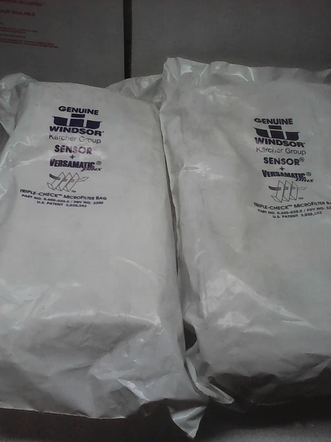 40  PACK Genuine Windsor Sensor Versamatic Plus Triple-Check Vacuum Bags 5300