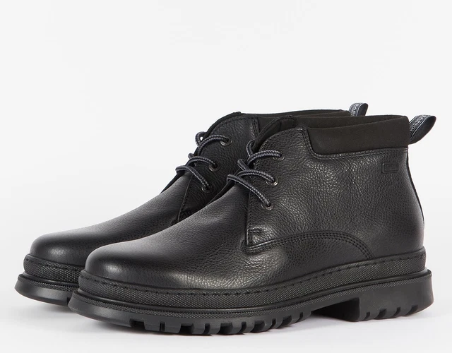 BARBOUR INTERNATIONAL BLACK Chukka Boots, UK9, EU43, NEW & BOXED, RRP