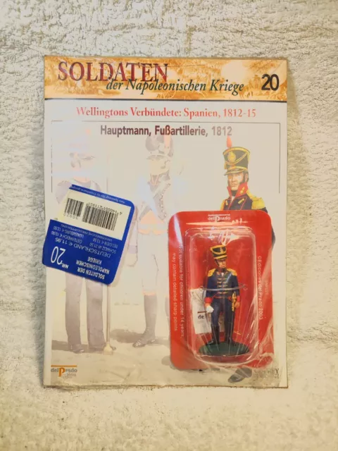 Delprado Soldaten der Napoleonischen Kriege, Nr. 20, Hauptmann  1812 , OVP