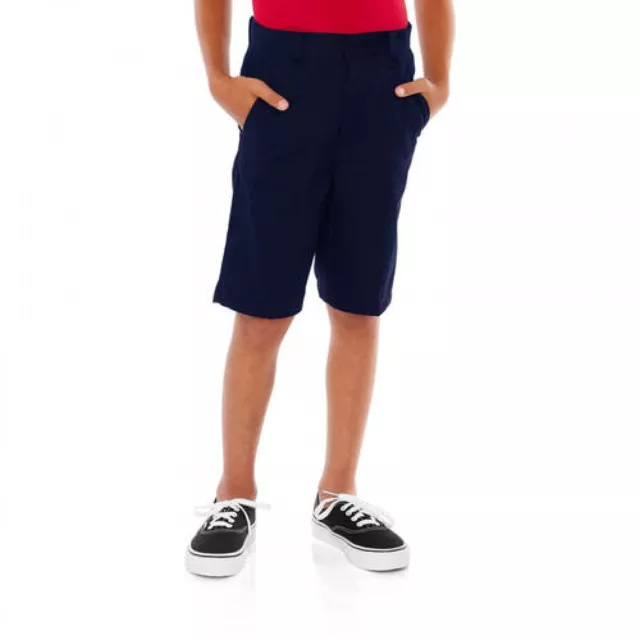 George Boys School Uniforms Husky Size 12 Flat Front Shorts  -A4-