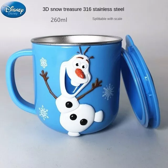 KAWAII WATER CUP Olaf Frozen 3d Mug Household Anti-fall 3D Stainless Steel  $35.00 - PicClick AU