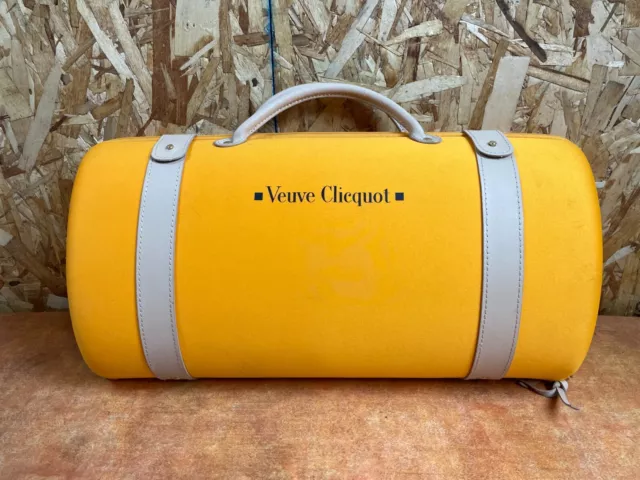 VEUVE CLICQUOT Traveller Champagne & Glass Flute Holder Travel Carry Case Bag