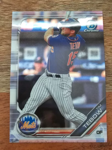 2019 Bowman Draft Prospect Tim Tebow Chrome New York Mets #BDC-92