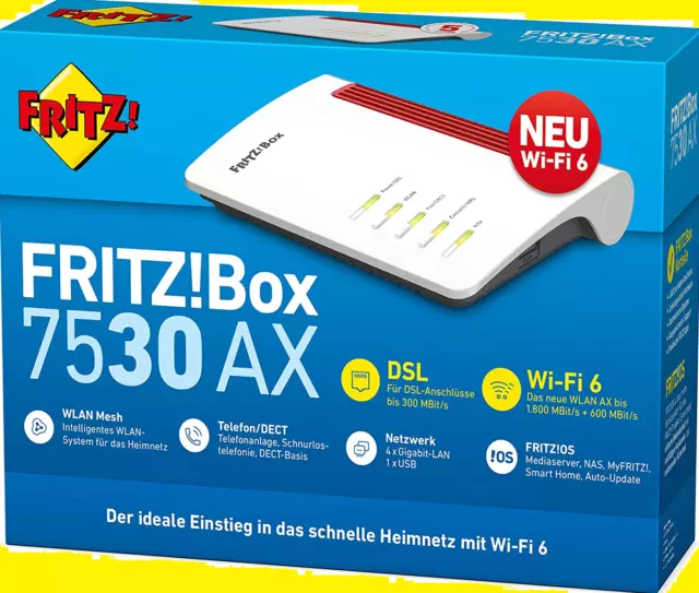 AVM FRITZ! Box 7530 AX Wi-Fi 6 (20002930)  von Händler ⭐⭐⭐⭐⭐