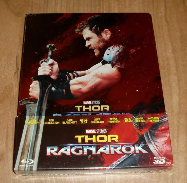 Thor Ragnarok Steelbook Blu-Ray 3D+Blu-Ray Nuevo Precintado Accion (Sin Abrir)