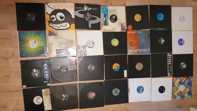 46 Schallplatten Maxisingles ab 90iger Techno House...Sammlung Konvolut Vinyl