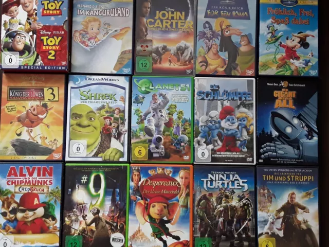 DVD Sammlung,  27 Filme, Kinder / Familie,  Disney, Marvel und andere