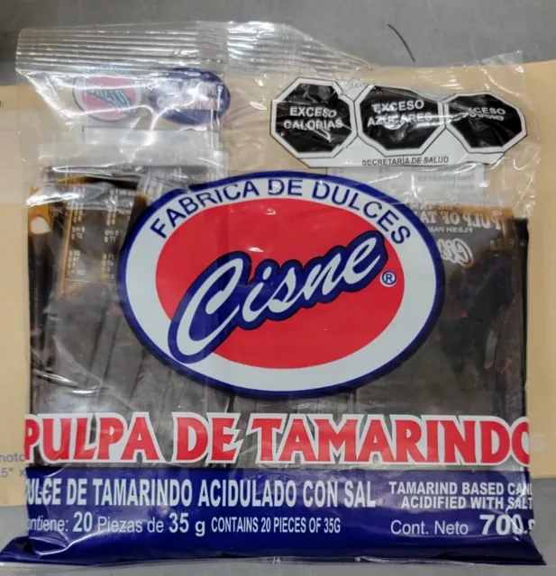 CISNE Pulpa De Tamarindo Acidulado 2X. Mexican Tamarind Pulp 20ct free ship